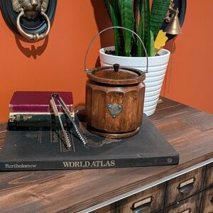 MCM Vintage Ice bucket with tongs